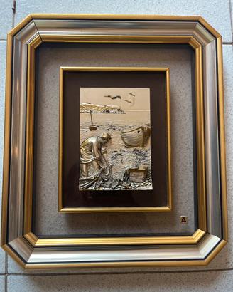 Quadro bassotilievo argento