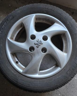 Cerchio e gomma Peugeot 195/55/15