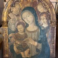 quadro Madonna con bambino e angeli