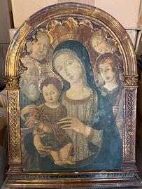 quadro Madonna con bambino e angeli