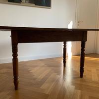 Tavolo antico fine '800 in legno massello