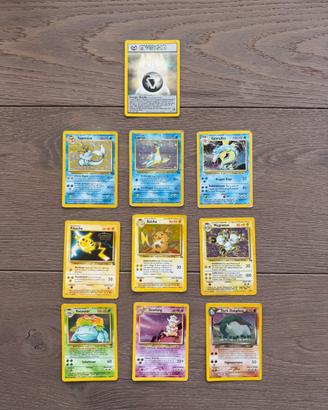 Lotto Carte Pokémon Vintage WOTC Era