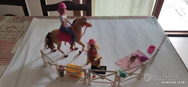 Barbie e Chelsea a cavallo
