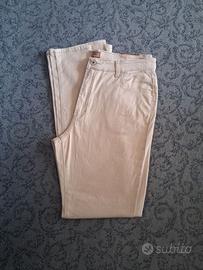 pantaloni donna beige