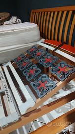 2 rete ortopediche con materassi memory