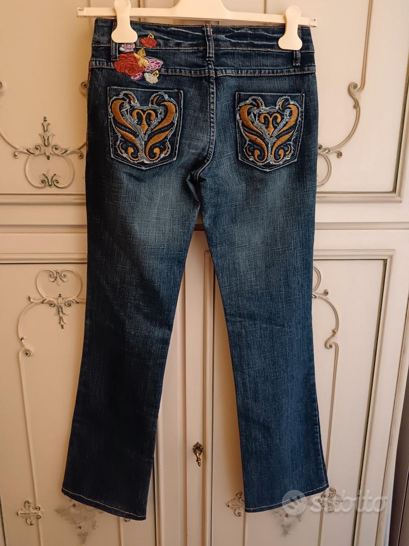 Jean Vintage N & P Jeans - Taille 40 Femme - Coupe Bootcut Semi-évasé - Denim - Très Bon état
