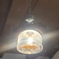 Lampada a sospensione anni'70 Mazzega Murano 