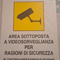 cartello videosorveglianza 