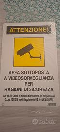 cartello videosorveglianza 