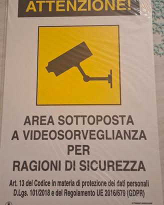 cartello videosorveglianza 