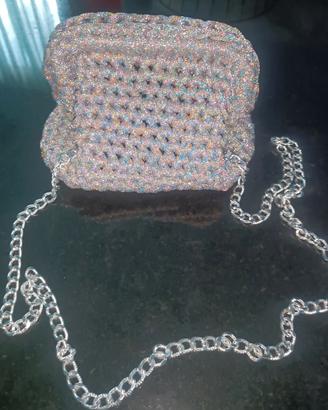 Pochette fatta a mano all'uncinetto 