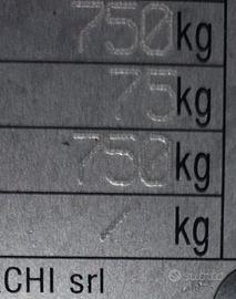 Rimorchio 750kg Cresci A6