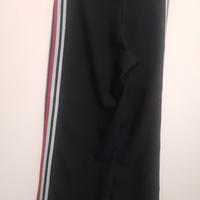 pantaloni con banda laterale multicolore