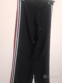 pantaloni con banda laterale multicolore