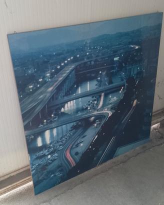 quadro in legno Pescara di notte