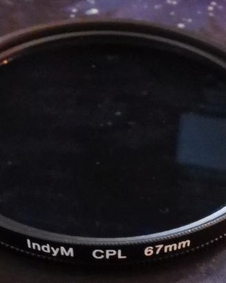 Coppia Filtri Fotografici 67mm (CPL + 1A)