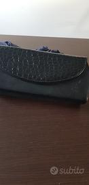 POCHETTE IN PELLE NERA 