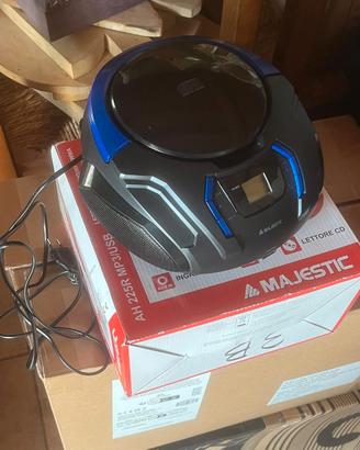Lettore CD Majestic AH 225R MP3 USB – con scatola