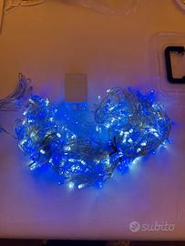 Luminaria natalizia 300 led bianca/blu
