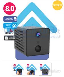 Micro telecamera spia 4G/LTE con SIM a batteria
