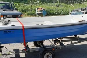 Barca Zirka mt 450 con motore Honda 20 cv