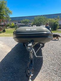 Gommone, carrello e motore