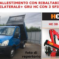 Iveco Daily 35C11 Ribaltabile Trilat + Gru NUOVI
