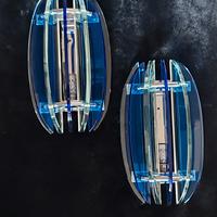 Coppia lampade da parete Veca vintage anni 70