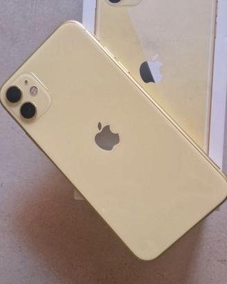 Iphone 11,128gb 4gb ram, giallo (limone).