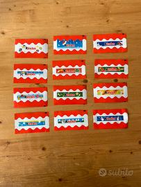 Lotto 12 Incarti Kinder Cioccolato - Edizione Xmas