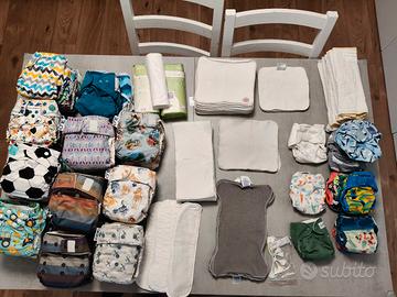 Set pannolini lavabili newborn+taglia unica