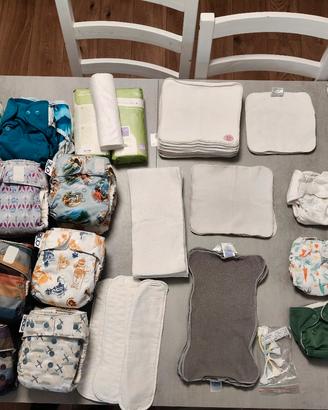 Set pannolini lavabili newborn+taglia unica
