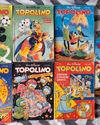 Lotto 7 Fumetti Topolino Anni ‘80/‘90