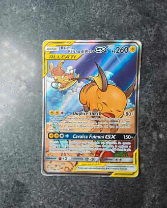 Raichu e Raichu di Alola GX Full Art 221/236
