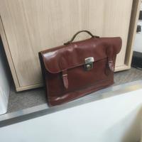 Bella cartella Vintage in vera pelle