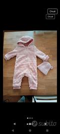 tuta da esterno neonata + cappellino 