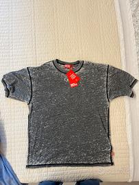 T shirt Diesel grigio cenere