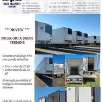 Semirimorchi frigo * NOLEGGIO SOLO SARDEGNA