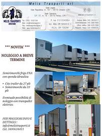 Semirimorchi frigo * NOLEGGIO SOLO SARDEGNA