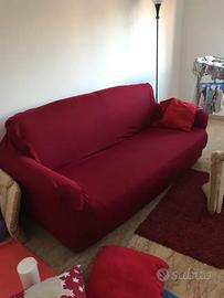 Copri divano bordeaux
