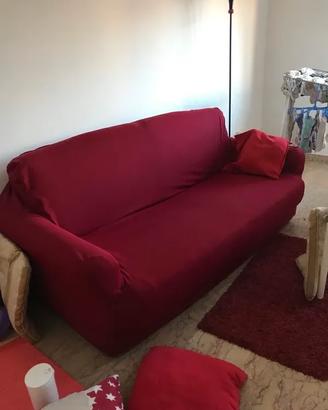 Copri divano bordeaux