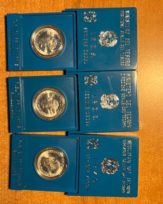Lotto 3 Monete 500 Lire Argento 1981 - FDC zecca