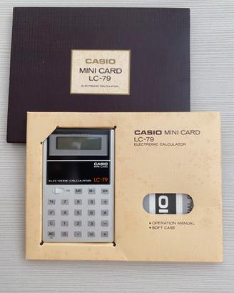 Calcolatrice tascabile Casio del 1977