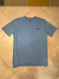 Maglietta tecnica under armour uomo azzurro
