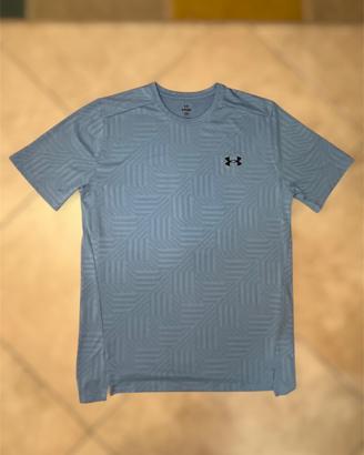 Maglietta tecnica under armour uomo azzurro
