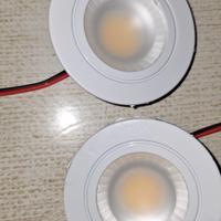 Coppia led downlight x specchio da bagno