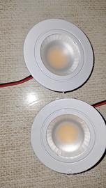 Coppia led downlight x specchio da bagno