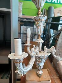 LAMPADARIO IN CERAMICA VINTAGE