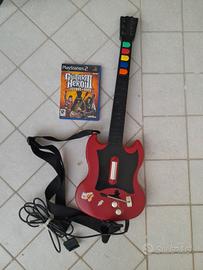 playstation 2 guitar hero III + chitarra redoctane