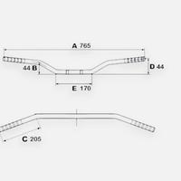 Manubrio Moto con omologazione stradale ABE